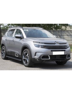 Pedane laterali S50 stondate alluminio black Citroen C5 Aircross 2018 2025 2