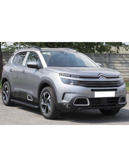 Pedane laterali S50 stondate alluminio black Citroen C5 Aircross 2018 2025