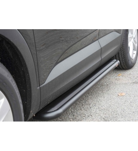 Pedane laterali S50 stondate alluminio BLACK Kia Sorento dal 2021