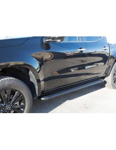 Pedane laterali S50 stondate alluminio black Mercedes Classe X doppia cabin