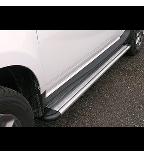 Pedane laterali S50 stondate alluminio Dacia Duster 2010 2017