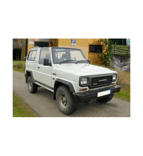 Pedane laterali S50 stondate alluminio Daihatsu Rocky 4 porte