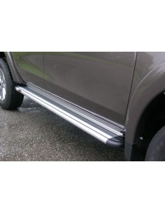 Pedane laterali S50 stondate alluminio Fiat Fullback Extracab dal 2016