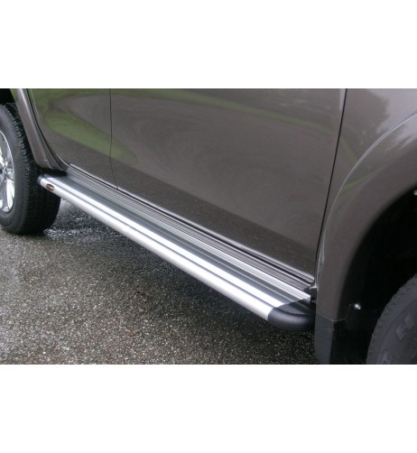 Pedane laterali S50 stondate alluminio Fiat Fullback Extracab dal 2016