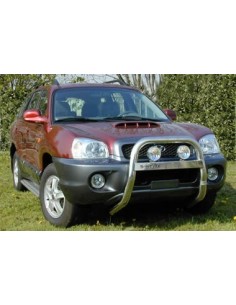 Pedane laterali S50 stondate alluminio Hyundai Santa Fe dal 2000 al 2005 2