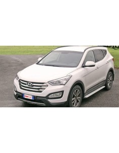 Pedane laterali S50 stondate alluminio Hyundai Santa Fe dal 2012 2