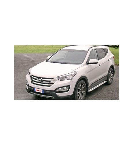 Pedane laterali S50 stondate alluminio Hyundai Santa Fe dal 2012