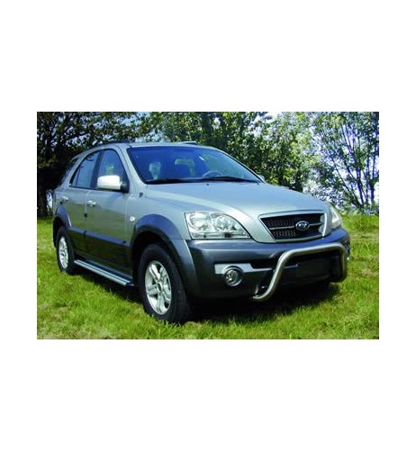 Pedane laterali S50 stondate alluminio Kia Sorento dal 2002 al 2008