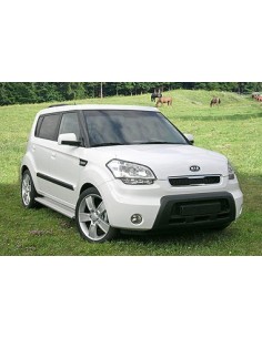 Pedane laterali S50 stondate alluminio Kia Soul dal 2009 al 2013 2