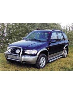 Pedane laterali S50 stondate alluminio Kia Sportage Top 5 porte 1999 2003 2
