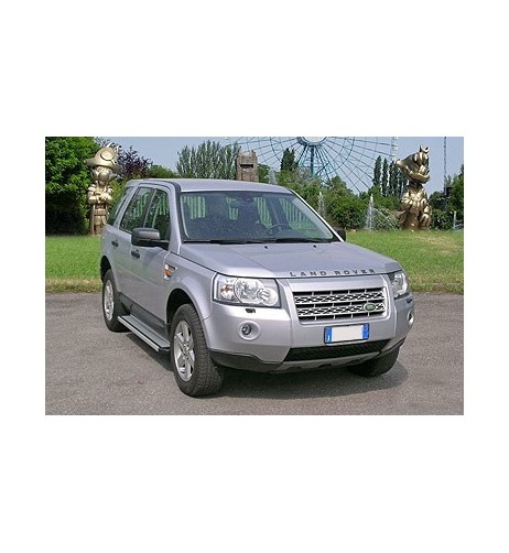Pedane laterali S50 stondate alluminio Land Rover Freelander II dal 2006 L