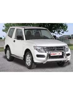 Pedane laterali S50 stondate alluminio Mitsubishi Pajero 4 porte dal 2000 2