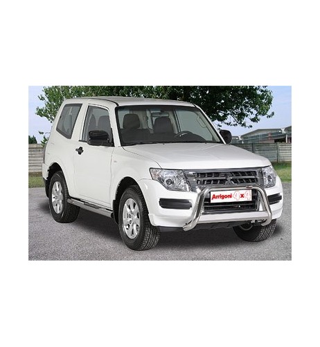 Pedane laterali S50 stondate alluminio Mitsubishi Pajero 4 porte dal 2000