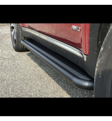 Pedane laterali S50 stondate alluminio NERO Kia Sportage 2016 2021