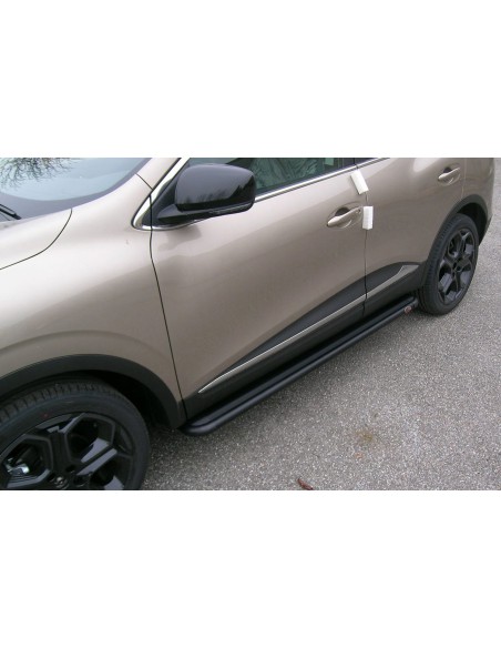 Pedane laterali S50 stondate alluminio NERO Renault Kadjar dal 2015