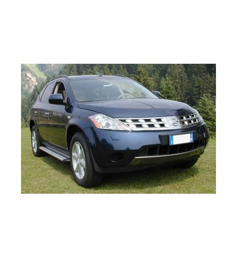 Pedane laterali S50 stondate alluminio Nissan Murano fino al 2007