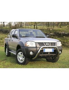 Pedane laterali S50 stondate alluminio Nissan NP300 Double Cab 2008 2015 2
