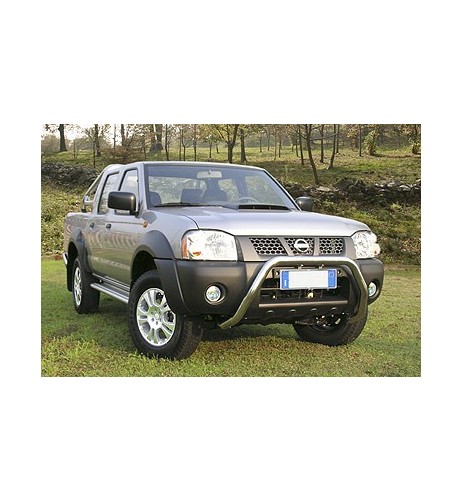 Pedane laterali S50 stondate alluminio Nissan NP300 Double Cab 2008 2015