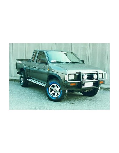 Pedane laterali S50 stondate alluminio Nissan Pick Up 2 porte dal 1991 al 1