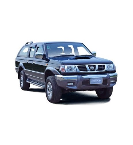 Pedane laterali S50 stondate alluminio Nissan Pick Up 4 porte dal 1998 al 2
