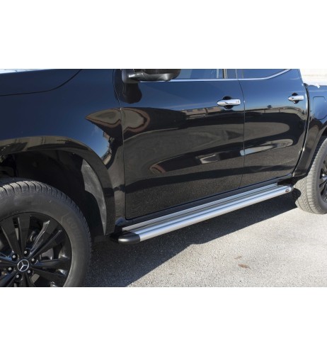 Pedane laterali S50 stondate alluminio Renault Alaskan doppia cabina