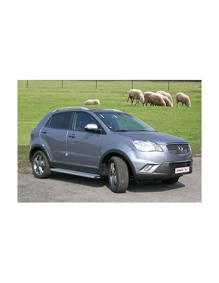 Pedane laterali S50 stondate alluminio SsangYong Korando dal 2010