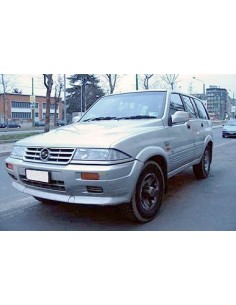 Pedane laterali S50 stondate alluminio SsangYong Musso 2