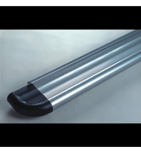 Pedane laterali S50 stondate alluminio Tata Safari fino al 2006