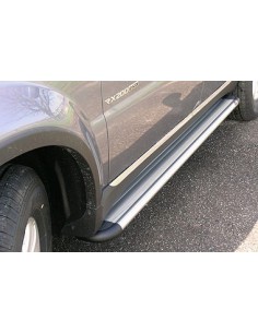 Pedane laterali S50 stondate alluminio Tata Xenon Double Cab