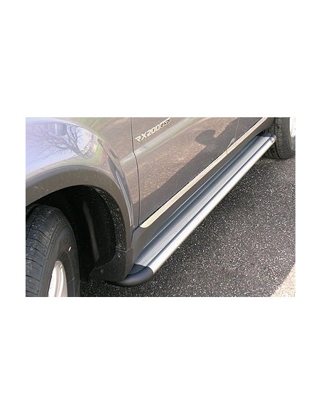 Pedane laterali S50 stondate alluminio Tata Xenon Double Cab