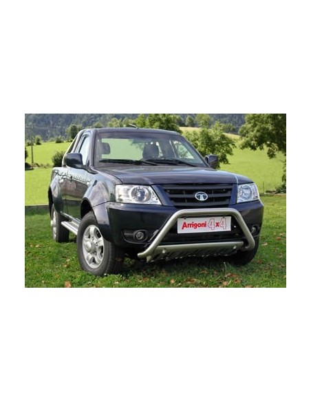 Pedane laterali S50 stondate alluminio Tata Xenon Single Cab