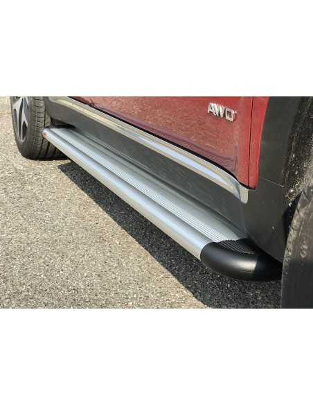 Pedane laterali S50 stondate alluminio Toyota Land Cruiser 150 3 porte