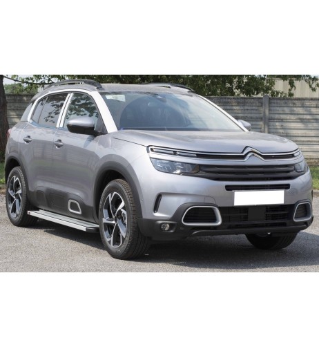 Pedane laterali STD squadrate alluminio Citroen C5 Aircross 2018 2025