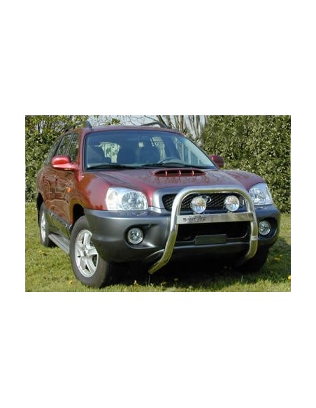 Pedane laterali STD squadrate alluminio Hyundai Santa Fe dal 2000 al 2005