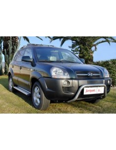 Pedane laterali STD squadrate alluminio Hyundai Terracan dal 2005 2