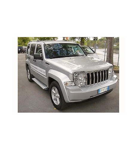 Pedane laterali STD squadrate alluminio Jeep Cherokee 2008 2013