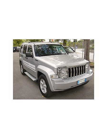 Pedane laterali STD squadrate alluminio Jeep Cherokee 2008 2013