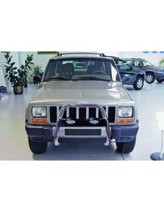 Pedane laterali STD squadrate alluminio Jeep Cherokee dal 1998 al 2000 2