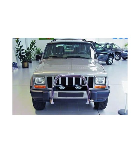 Pedane laterali STD squadrate alluminio Jeep Cherokee dal 1998 al 2000