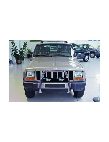 Pedane laterali STD squadrate alluminio Jeep Cherokee dal 1998 al 2000