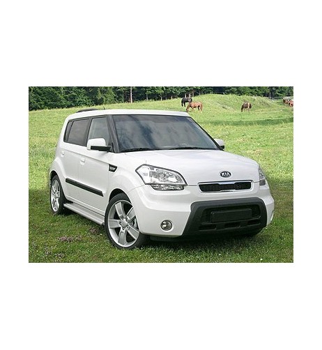 Pedane laterali STD squadrate alluminio Kia Soul dal 2009 al 2013