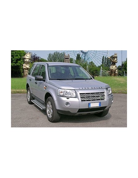Pedane laterali STD squadrate alluminio Land Rover Freelander II dal 2006 
