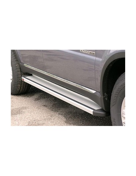 Pedane laterali STD squadrate alluminio Mazda B2500 Double Cab dal 1999 al 