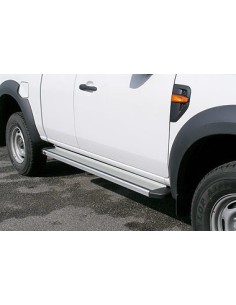 Pedane laterali STD squadrate alluminio Mazda BT50 Super Cab dal 2007 al 20