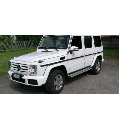 Pedane laterali STD squadrate alluminio Mercedes Classe G 4p 1979 2017