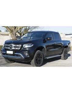 Pedane laterali STD squadrate alluminio Mercedes Classe X doppia cabina 2