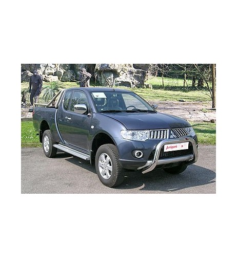 Pedane laterali STD squadrate alluminio Mitsubishi L200 Club Cab 2010 2014