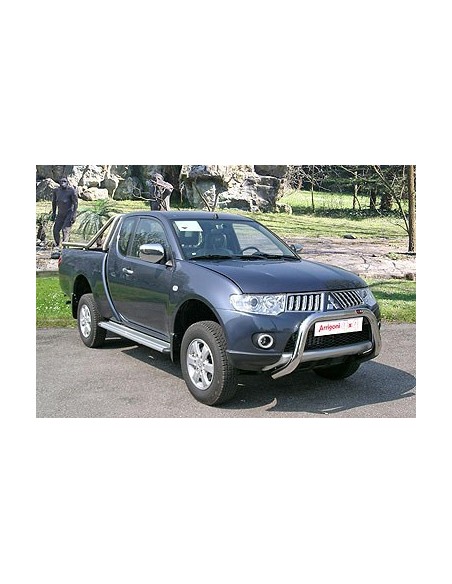 Pedane laterali STD squadrate alluminio Mitsubishi L200 Club Cab 2010 2014