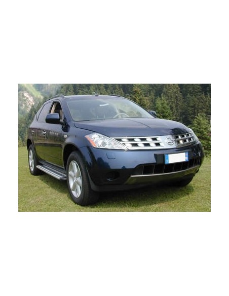 Pedane laterali STD squadrate alluminio Nissan Murano fino al 2007