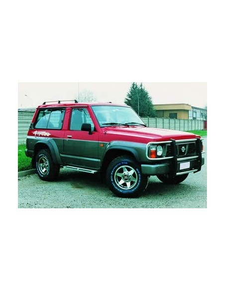 Pedane laterali STD squadrate alluminio Nissan Patrol GR dal 1994 al 1997